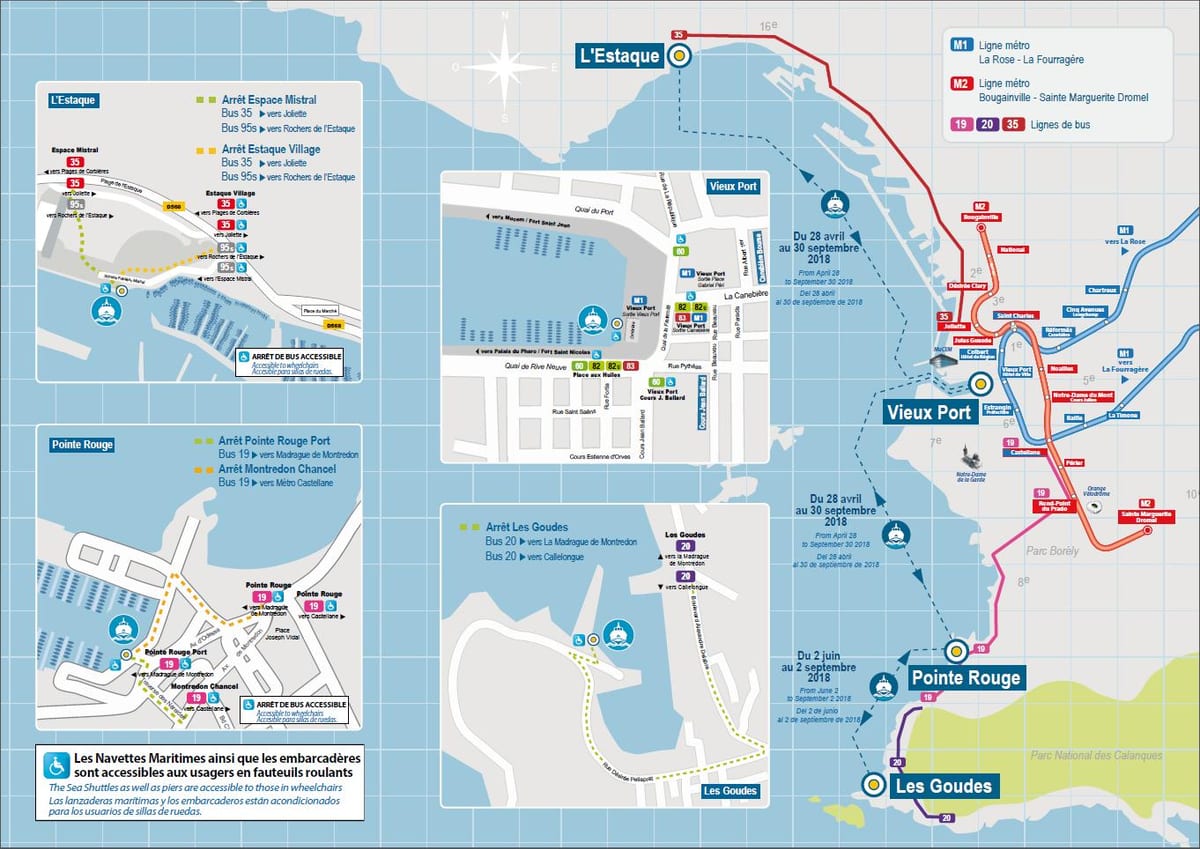 map of Marseille boat