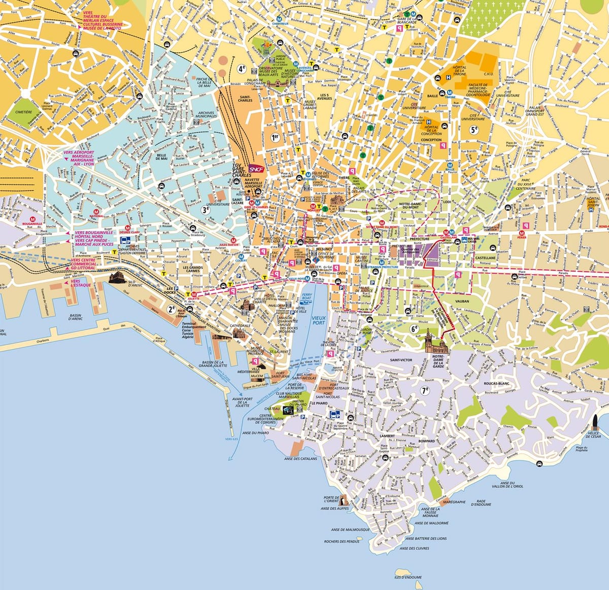 map of Marseille garden