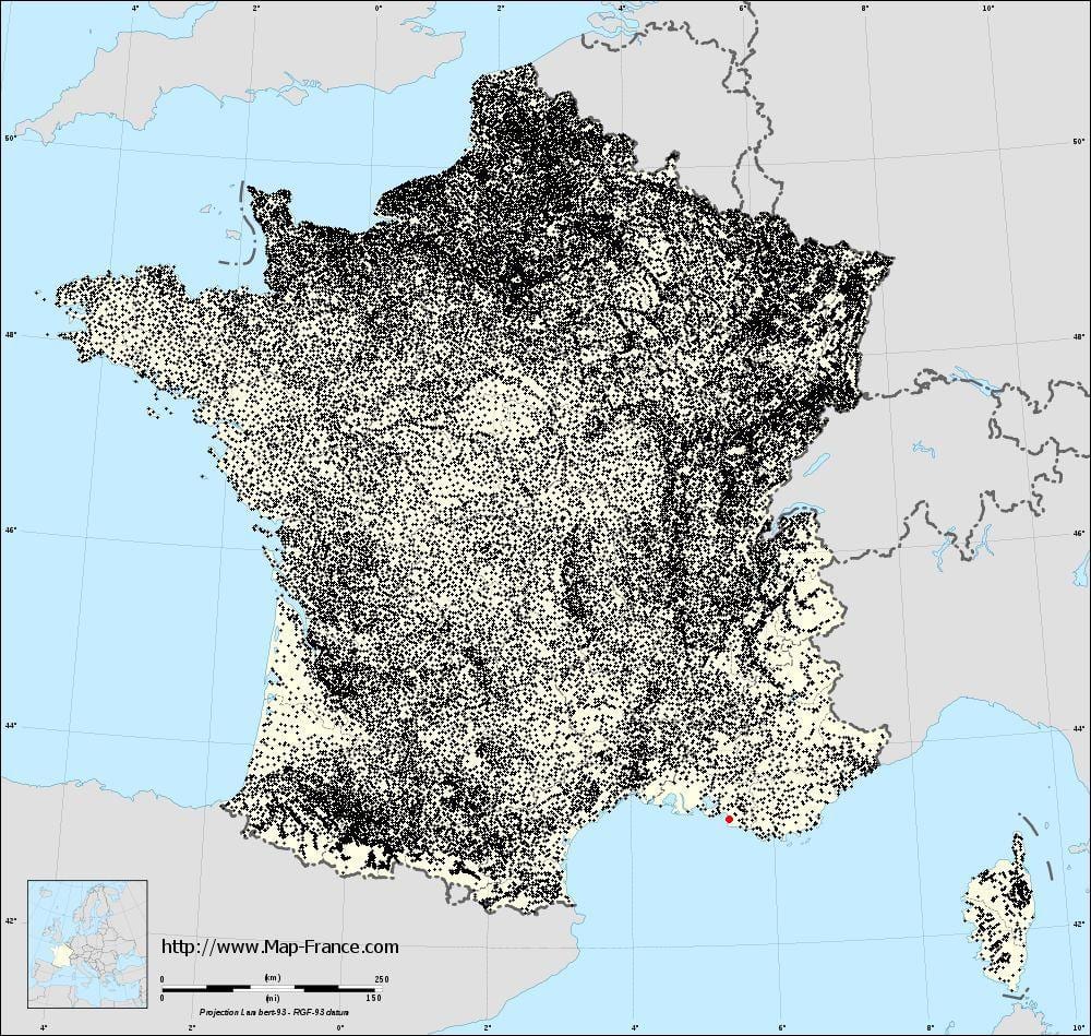 map of Marseille municipalities