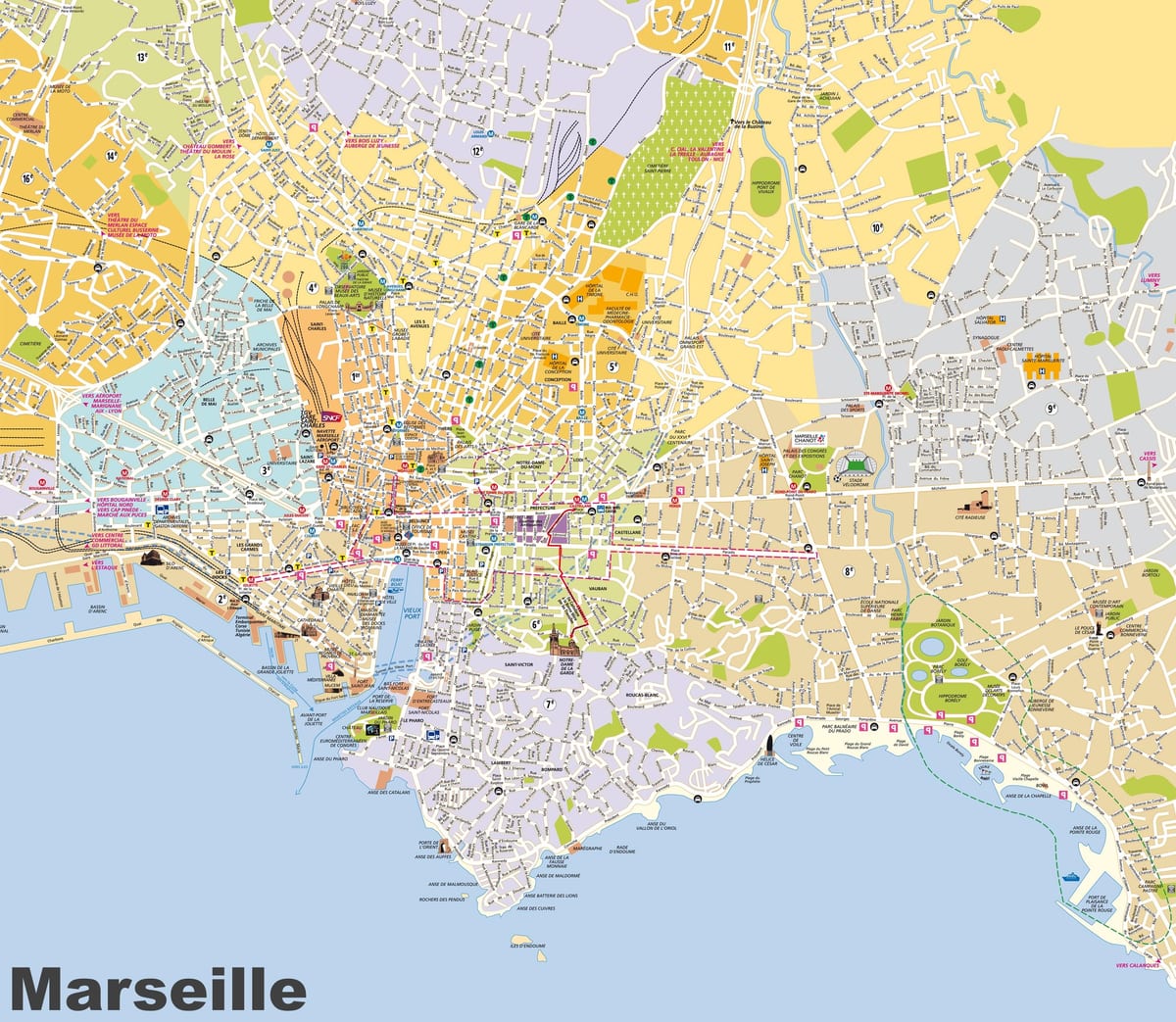 street map of Marseille france